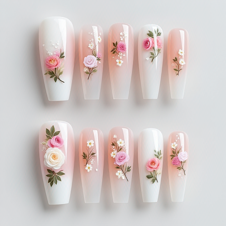 Almond - Customized Nail Art