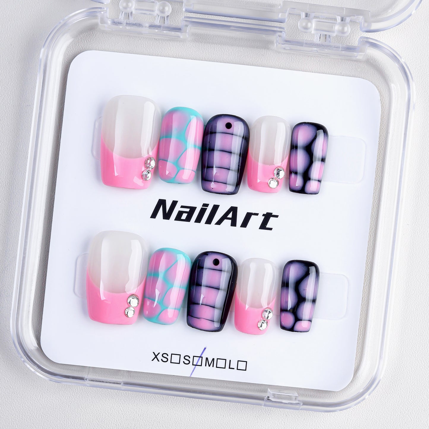 New Arrival High Quality Short Fashionable 100% Handmade Salon Soft Gel Press on Nails Acrylic False Coffin Nails for Women