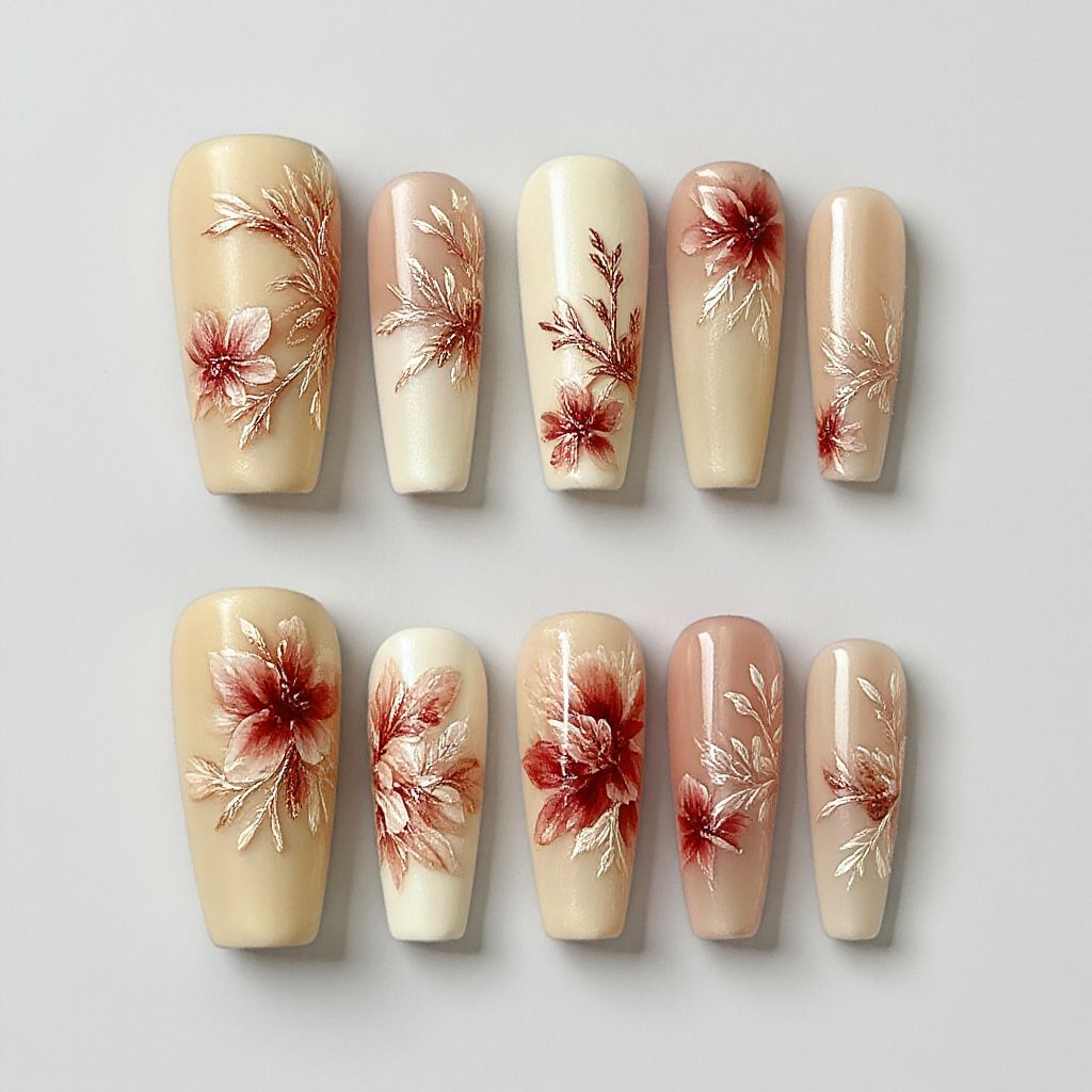 Almond - Customized Nail Art