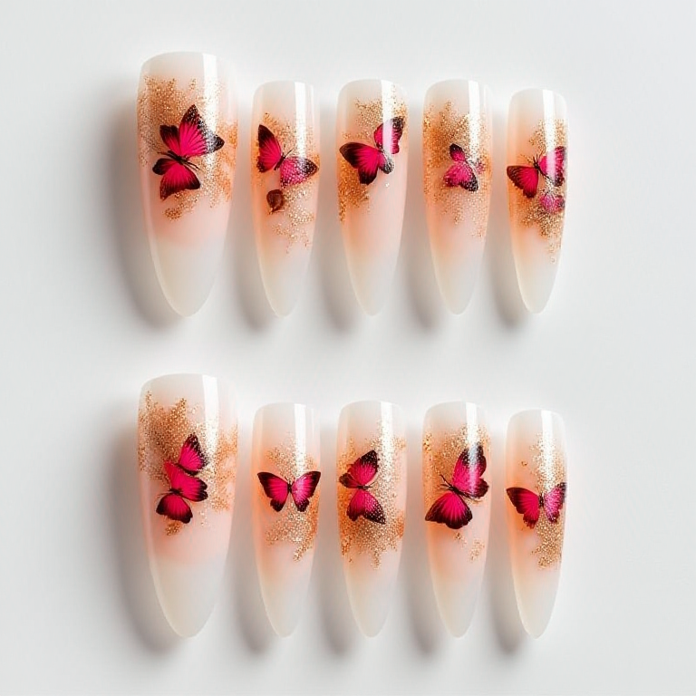 Almond - Customized Nail Art